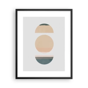 Poster in cornice nera - Un cerchio dopo l'altro - 40x50 cm