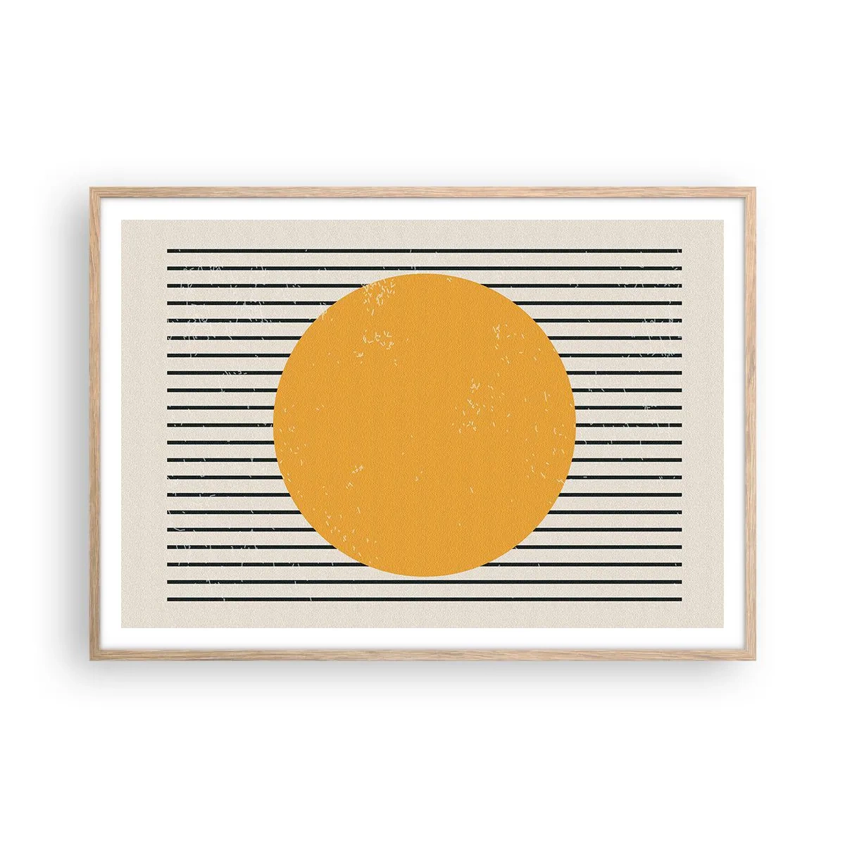 Poster in cornice rovere chiaro - La forza della semplicità - 100x70 cm