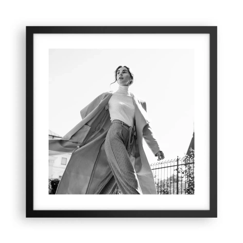 Poster in cornice nera - Vieni con me? - 40x40 cm