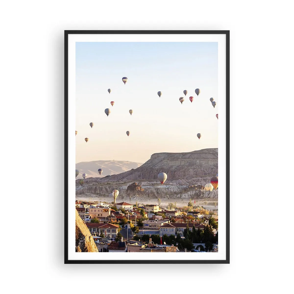 Poster in cornice nera - Come navi nel cielo - 70x100 cm