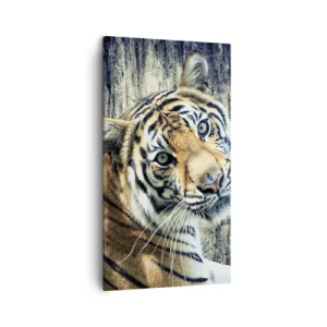 Quadro su tela - Stampe su Tela - Ritratto nei flussi di luce - 45x80 cm