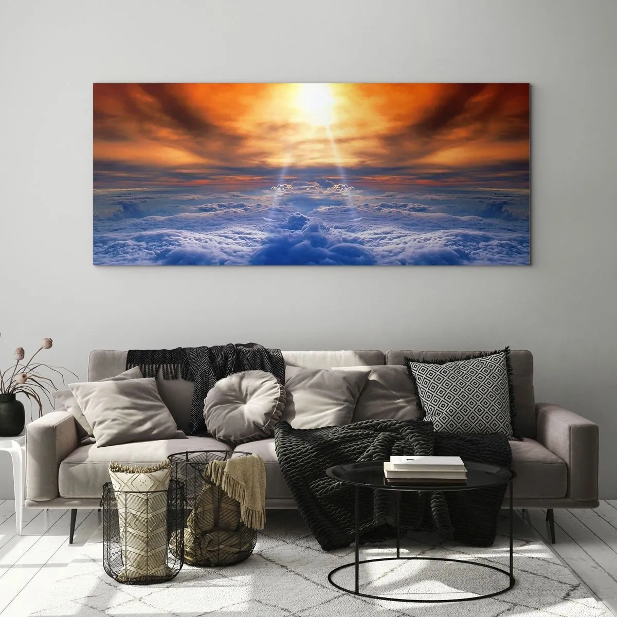 Quadro su vetro - Paesaggio mistico - 90x30 cm