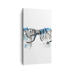 Quadro su tela - Stampe su Tela - Chic della grande città - 45x80 cm