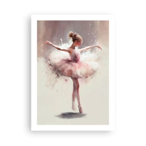 Poster - Ballerina in movimento artistico - 50x70cm - Come un giovane uccello - Decorazione murale moderna per soggiorno e camera da letto ARTTOR