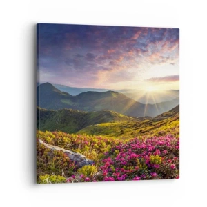 Quadro su tela - Stampe su Tela - La freschezza di un mattino sui monti - 30x30 cm