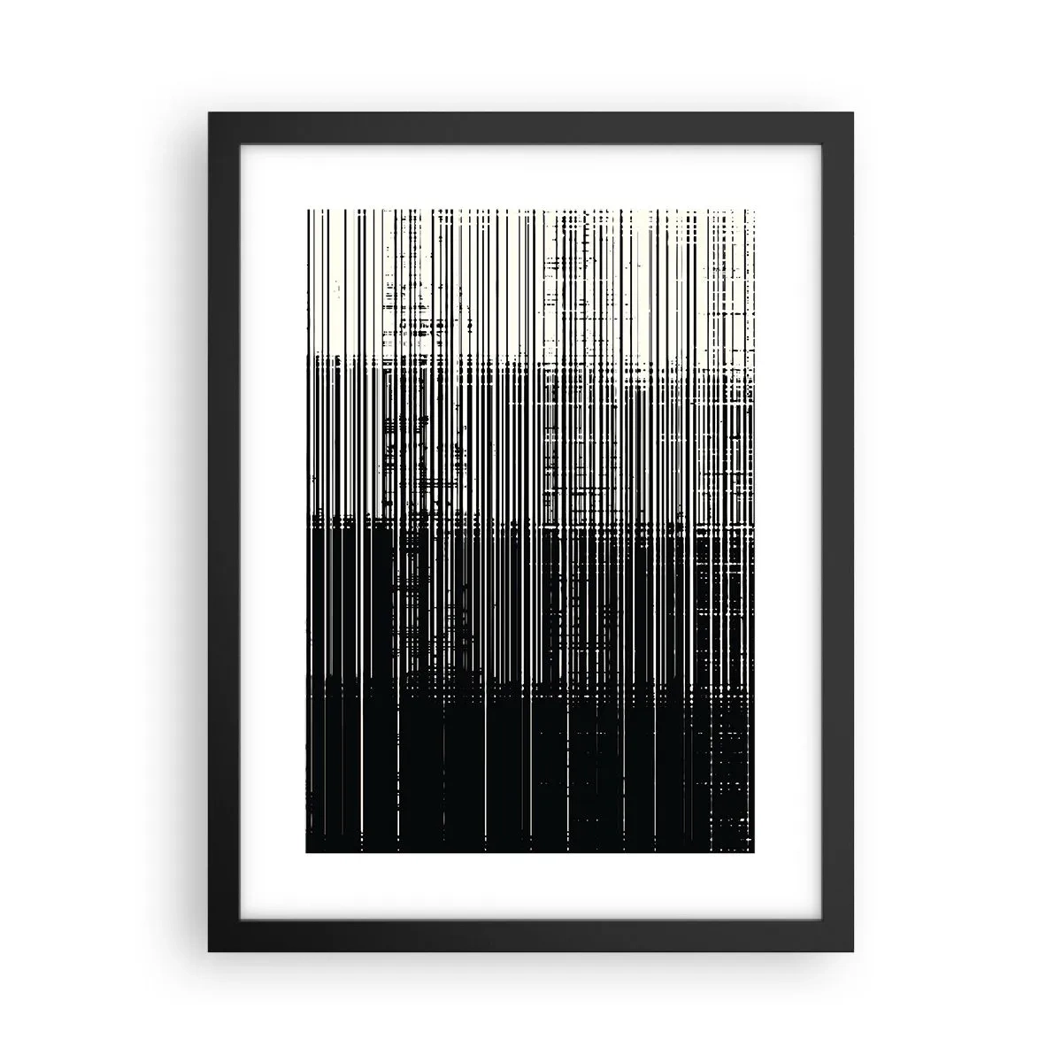 Poster in cornice nera - Onde e vibrazioni - 30x40 cm