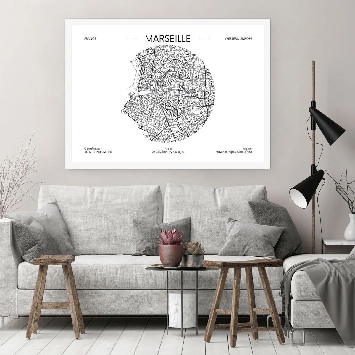 Poster - Anatomia di Marsiglia - 50x40 cm