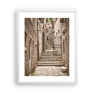 Poster in cornice bianca - Vecchio angolo magico - 40x50 cm