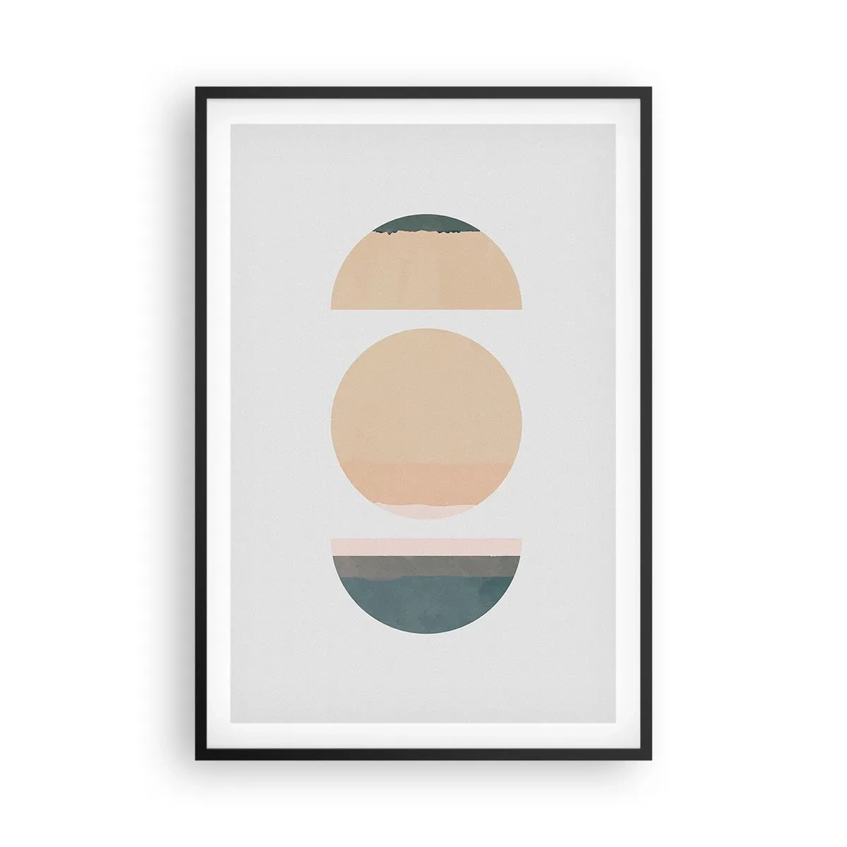 Poster in cornice nera - Un cerchio dopo l'altro - 61x91 cm