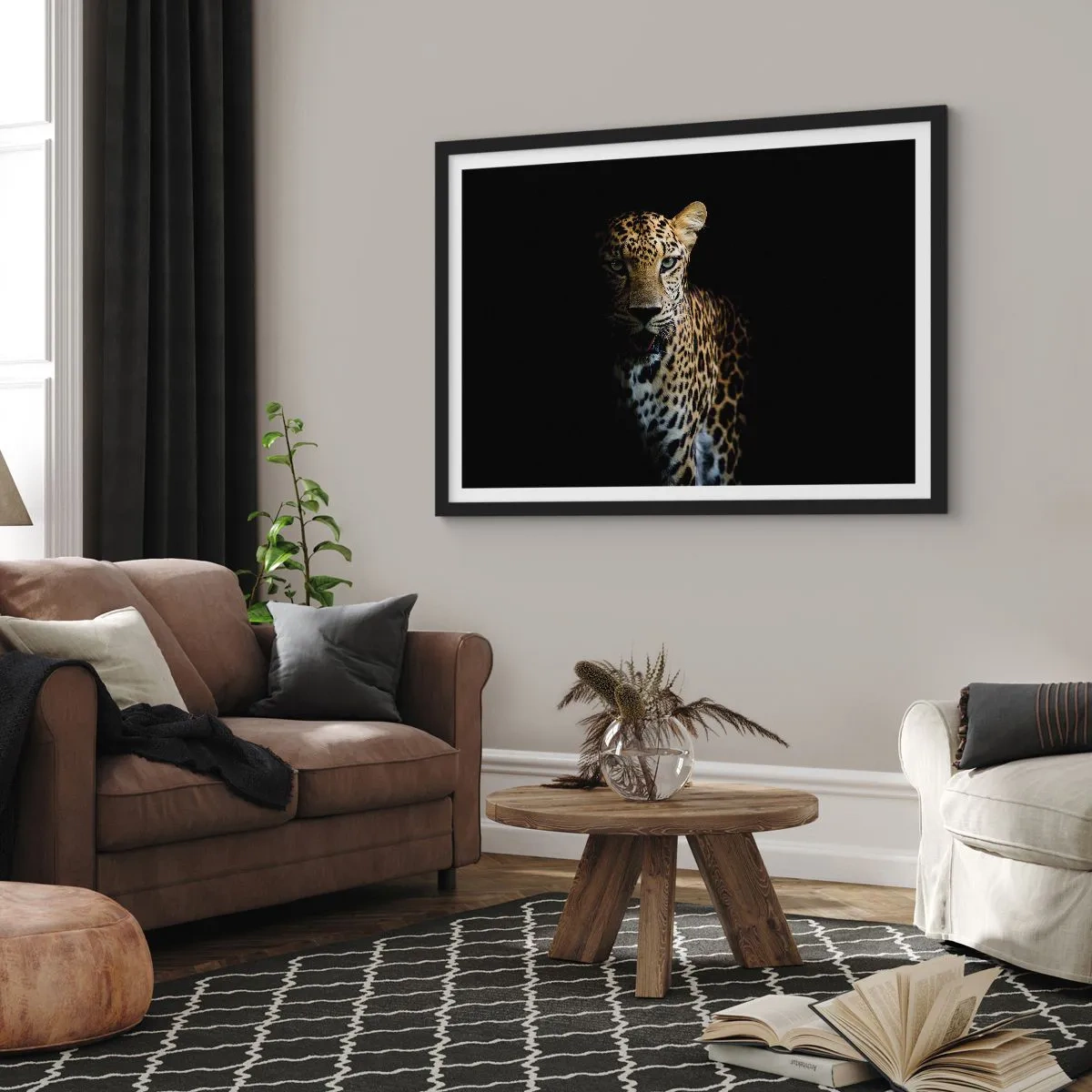 Poster in cornice nera - Bellezza tenebrosa - 50x40 cm