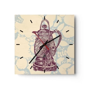 Orologio da parete - Orologio in Vetro - La bellezza del quotidiano - 40x40 cm