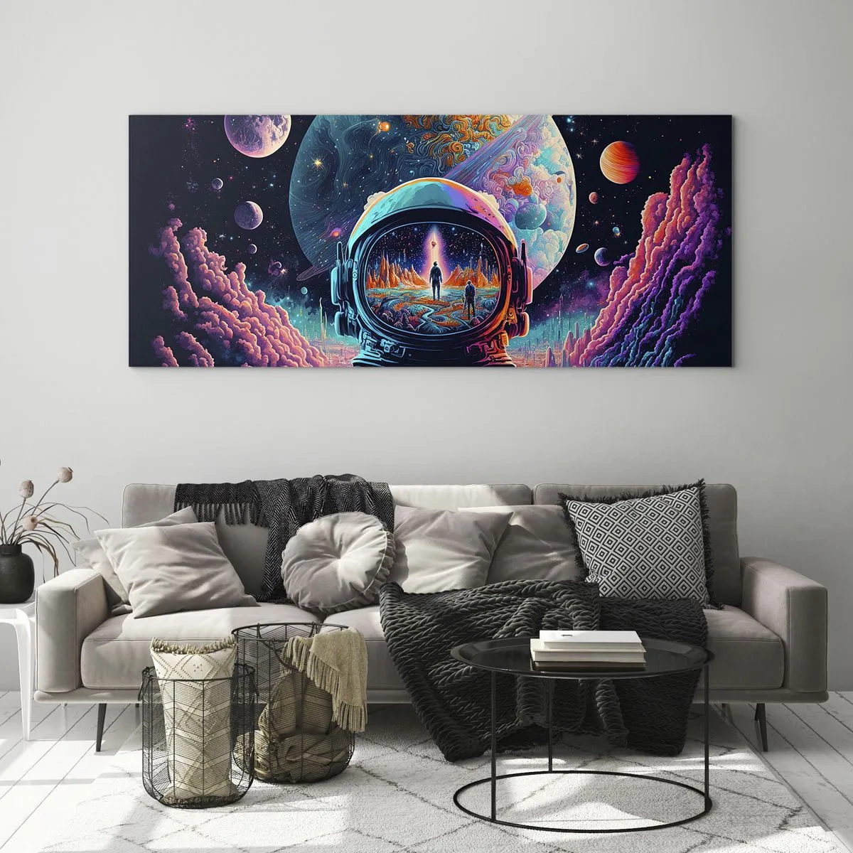 Quadro su vetro - I filosofi non l'avevano pensato - 100x40 cm