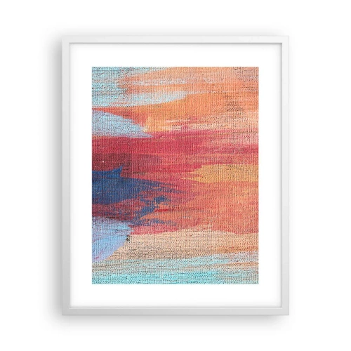 Poster in cornice bianca - Colando con l'arcobaleno - 40x50 cm