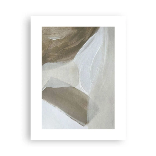 Poster - Onda di bianco - 30x40 cm