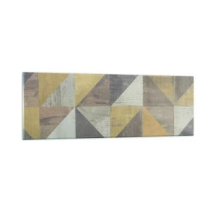 Quadro su vetro - Secondo i triangoli - 90x30 cm