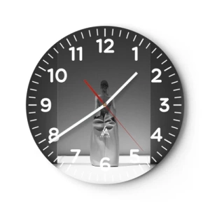 Orologio da parete - Orologio in Vetro - Semplicità raffinata - 30x30 cm
