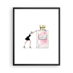 Poster in cornice nera - L'essenza della femminilità - 40x50 cm