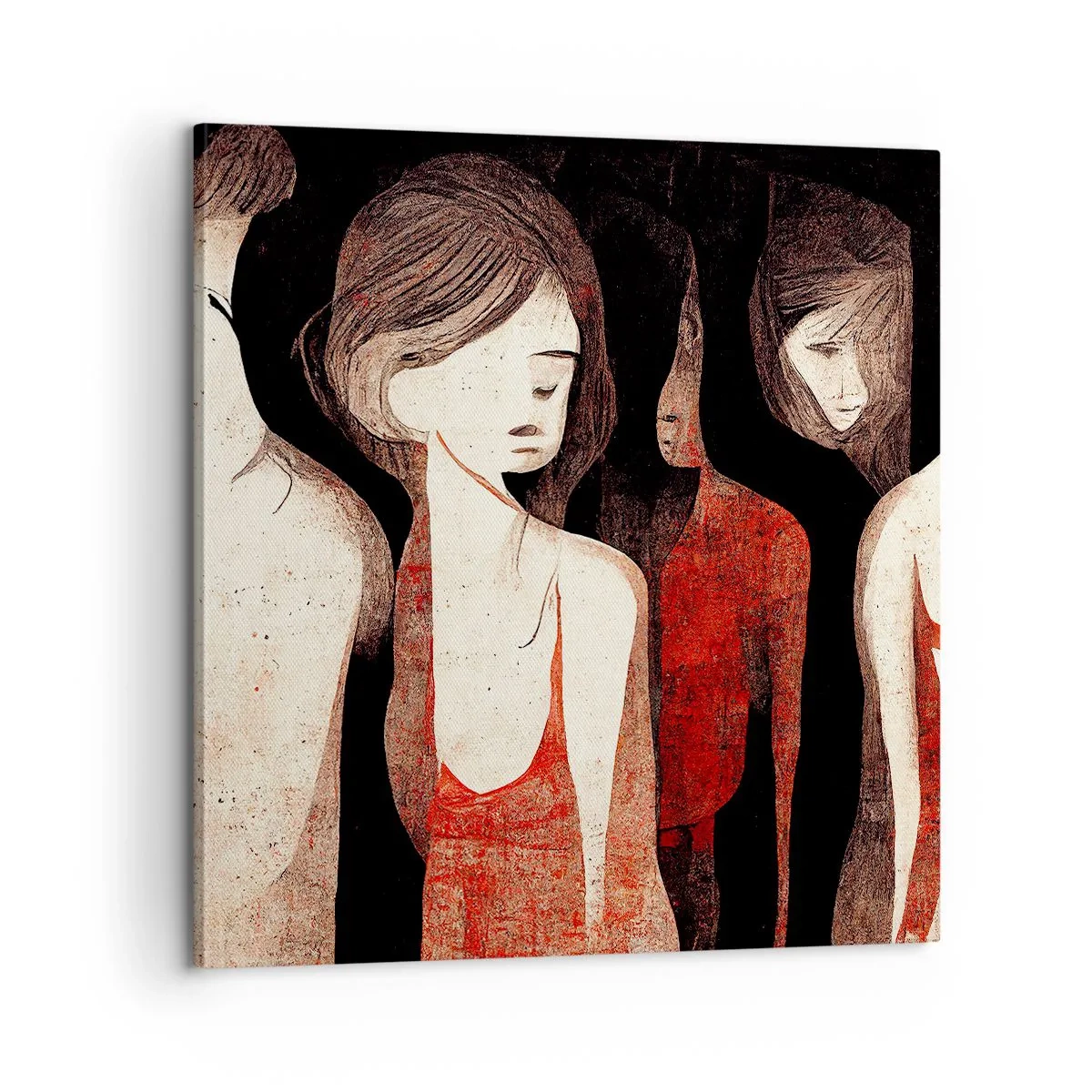 Quadro su tela - Stampe su Tela - Madonne nell'oscurità - 60x60 cm