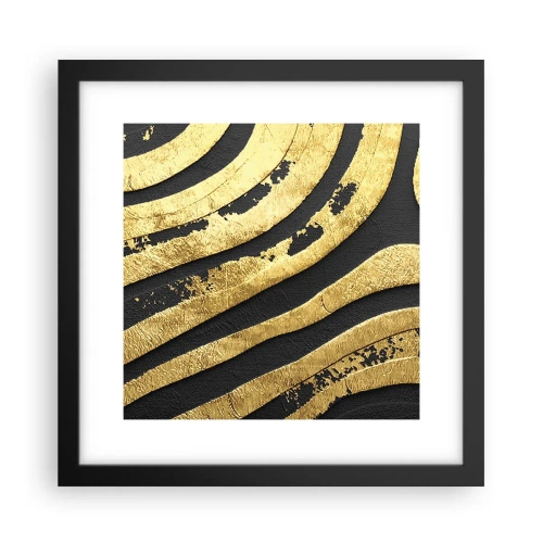 Poster in cornice nera - Tutto scorre - 30x30 cm