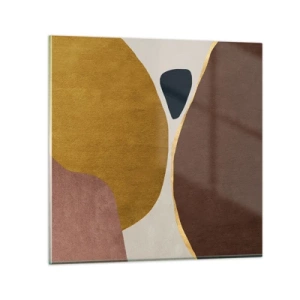 Quadro su vetro - Astrazione: un luogo nello spazio - 30x30 cm