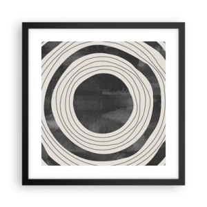 Poster in cornice nera - Proprio al centro - 40x40 cm