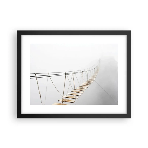 Poster in cornice nera - Dove ti porta? - 40x30 cm