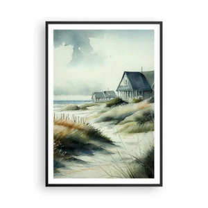 Poster in cornice nera - Lontano dal caos - 70x100 cm