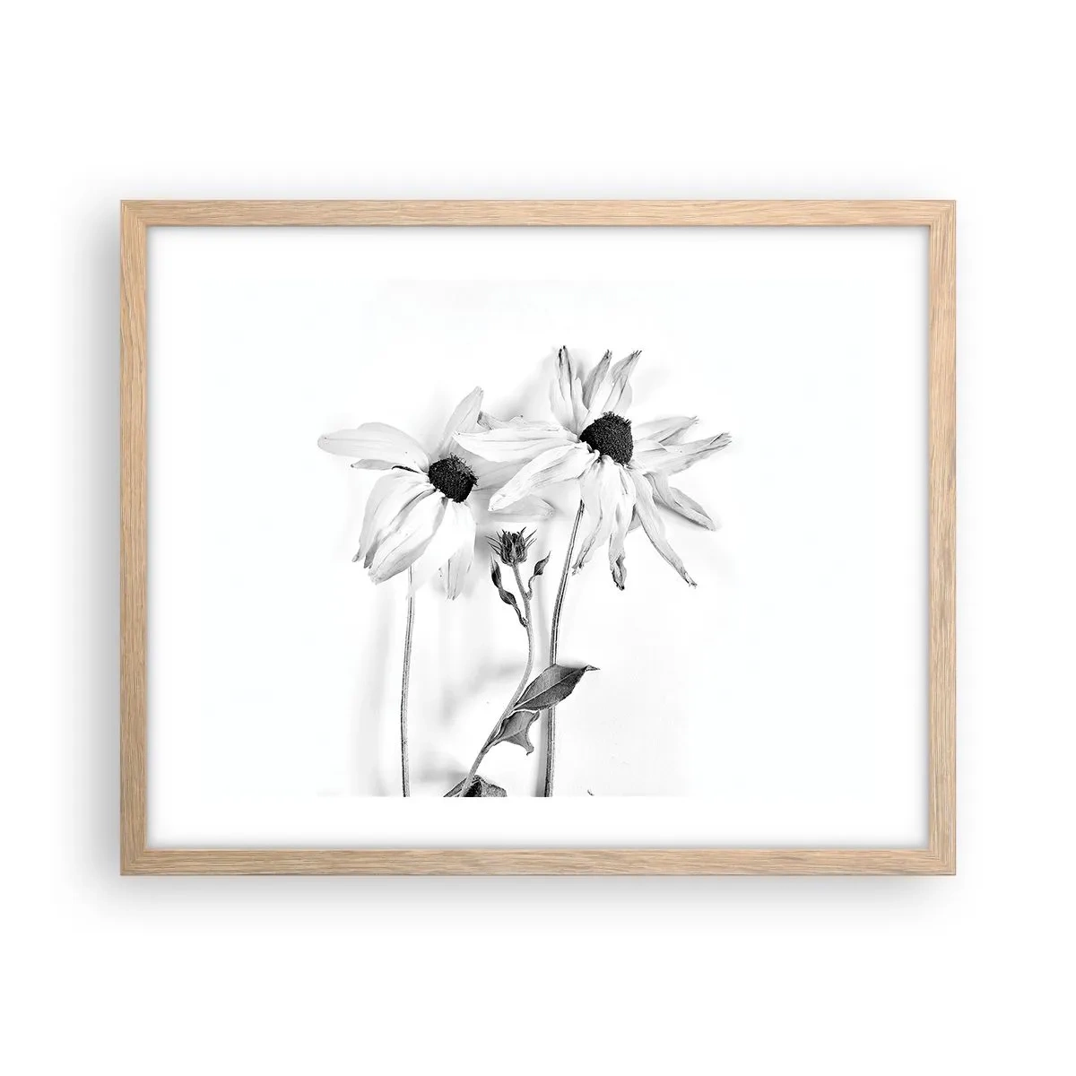 Poster in cornice rovere chiaro - Nessuno vuole essere solo - 50x40 cm