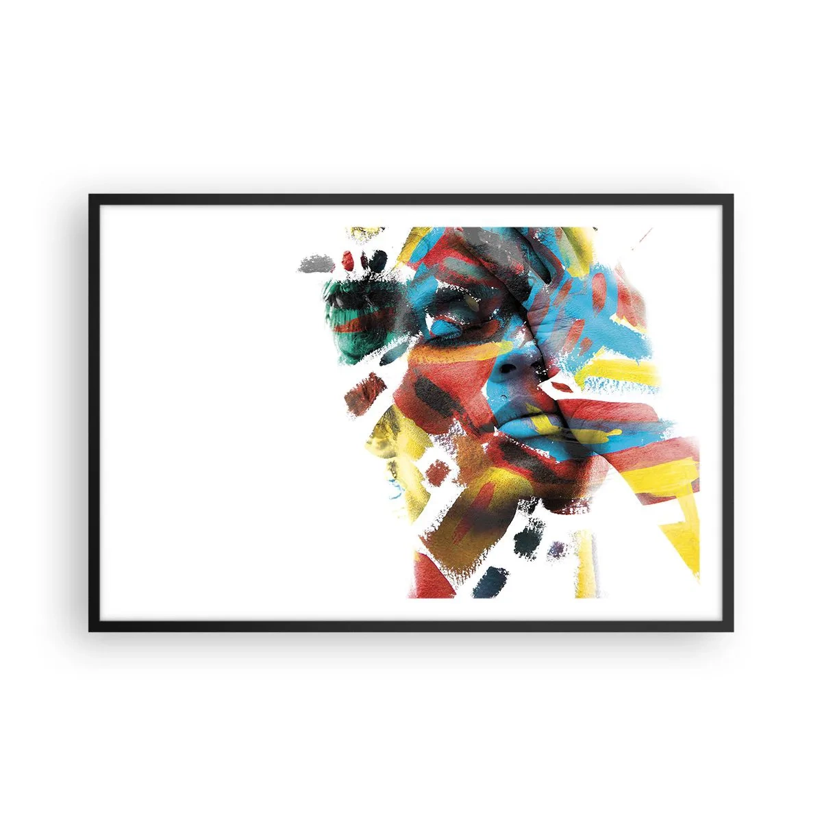 Poster in cornice nera - Personalità colorata - 91x61 cm