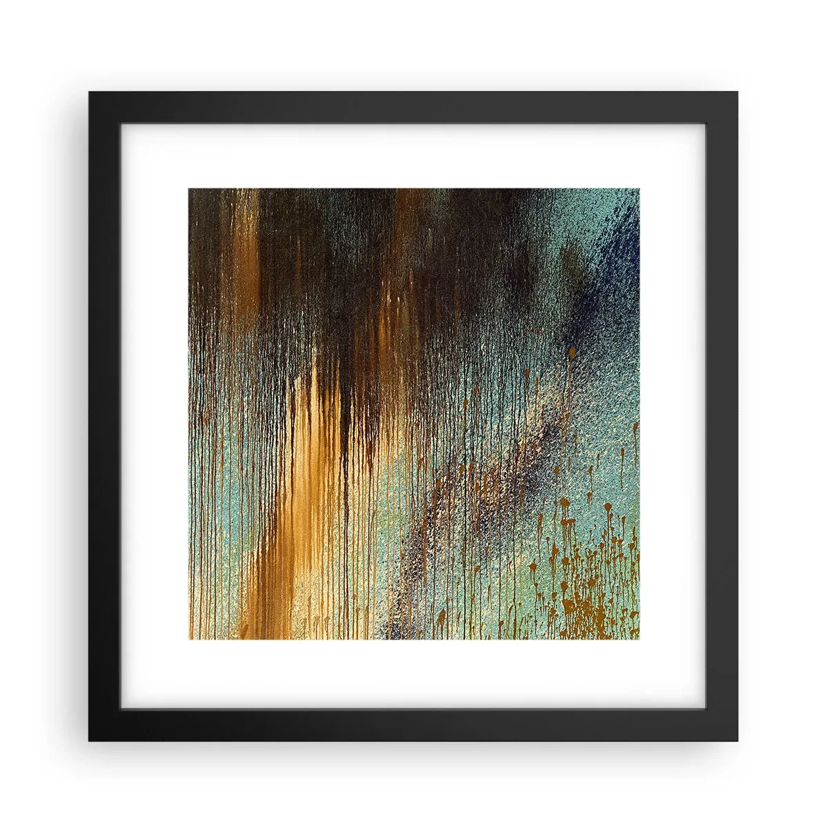 Poster in cornice nera - Composizione cromatica non casuale - 30x30 cm