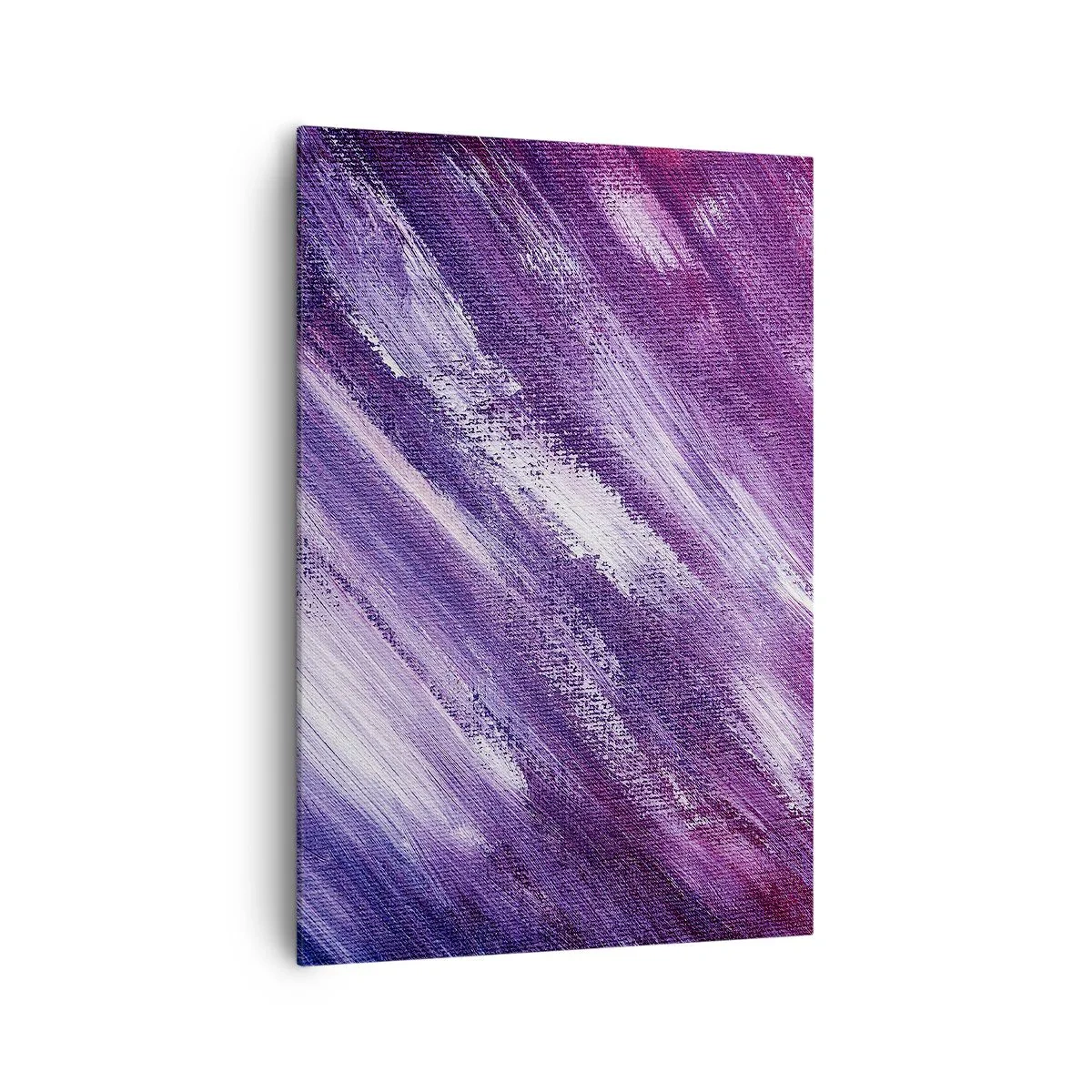 Quadro su tela - Stampe su Tela - Pennellate astratte nei toni del viola e del rosa - 70x100cm - Quando soffia il vento solare - Decorazione murale moderna per soggiorno e camera da letto ARTTOR