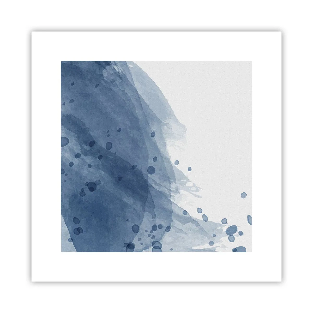 Poster - Tulle blu - 30x30 cm