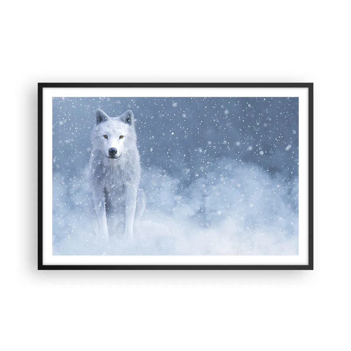 Poster in cornice nera - Nello spirito dell'inverno - 91x61 cm