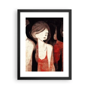 Poster in cornice nera - Madonne nell'oscurità - 30x40 cm