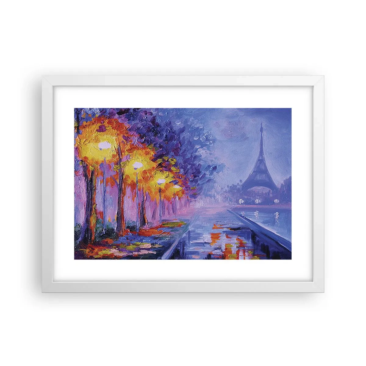 Poster in cornice bianca - Passeggiata da sogno - 40x30 cm