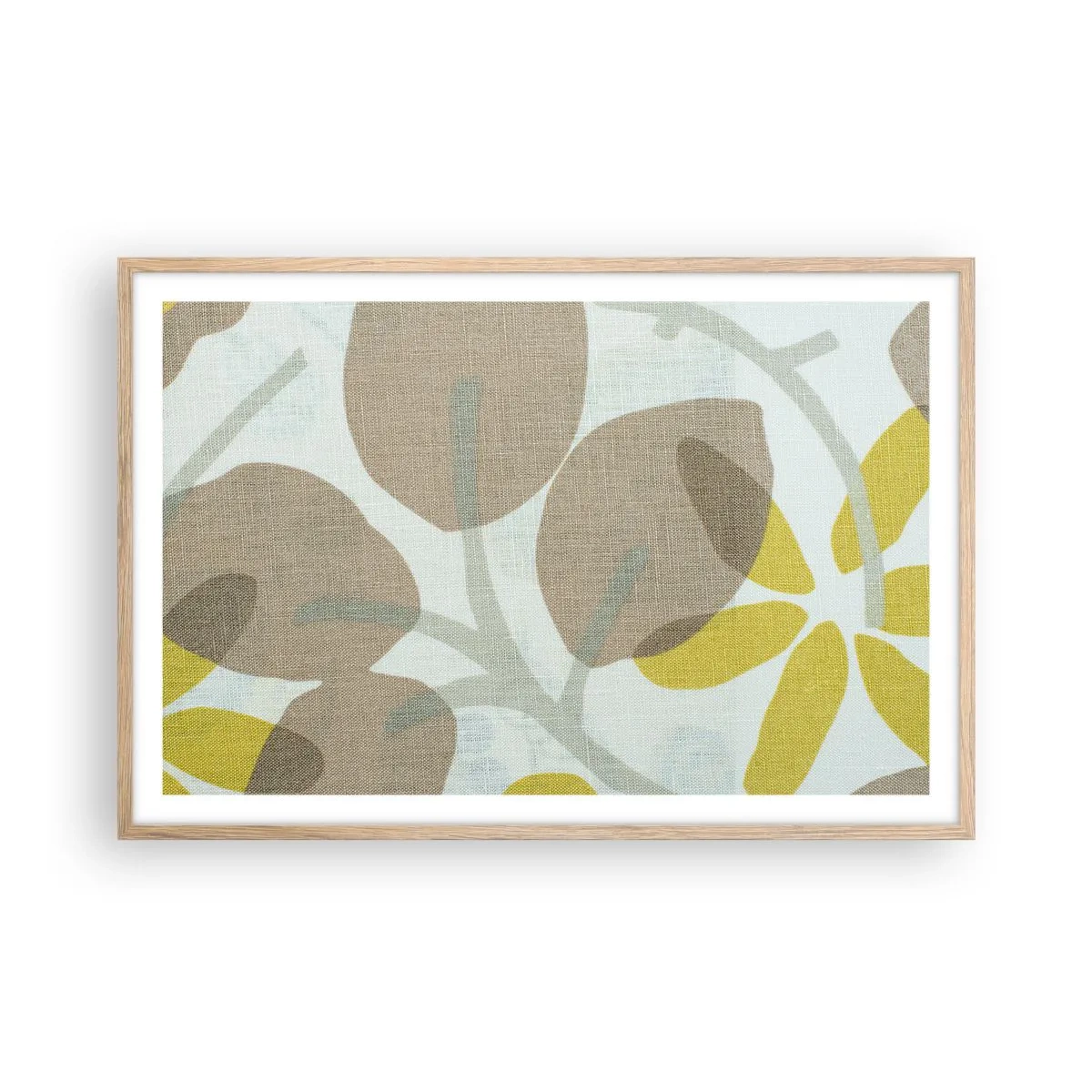 Poster in cornice rovere chiaro - Composizione sotto al sole - 91x61 cm