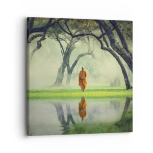 Quadro su tela - Stampe su Tela - In cammino verso l'illuminazione - 30x30 cm