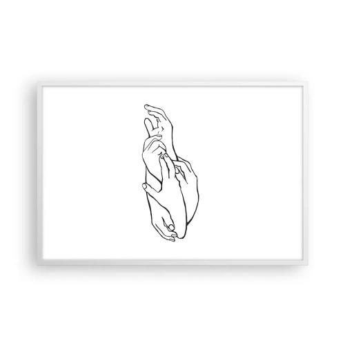 Poster in cornice bianca - Il tocco buono - 91x61 cm