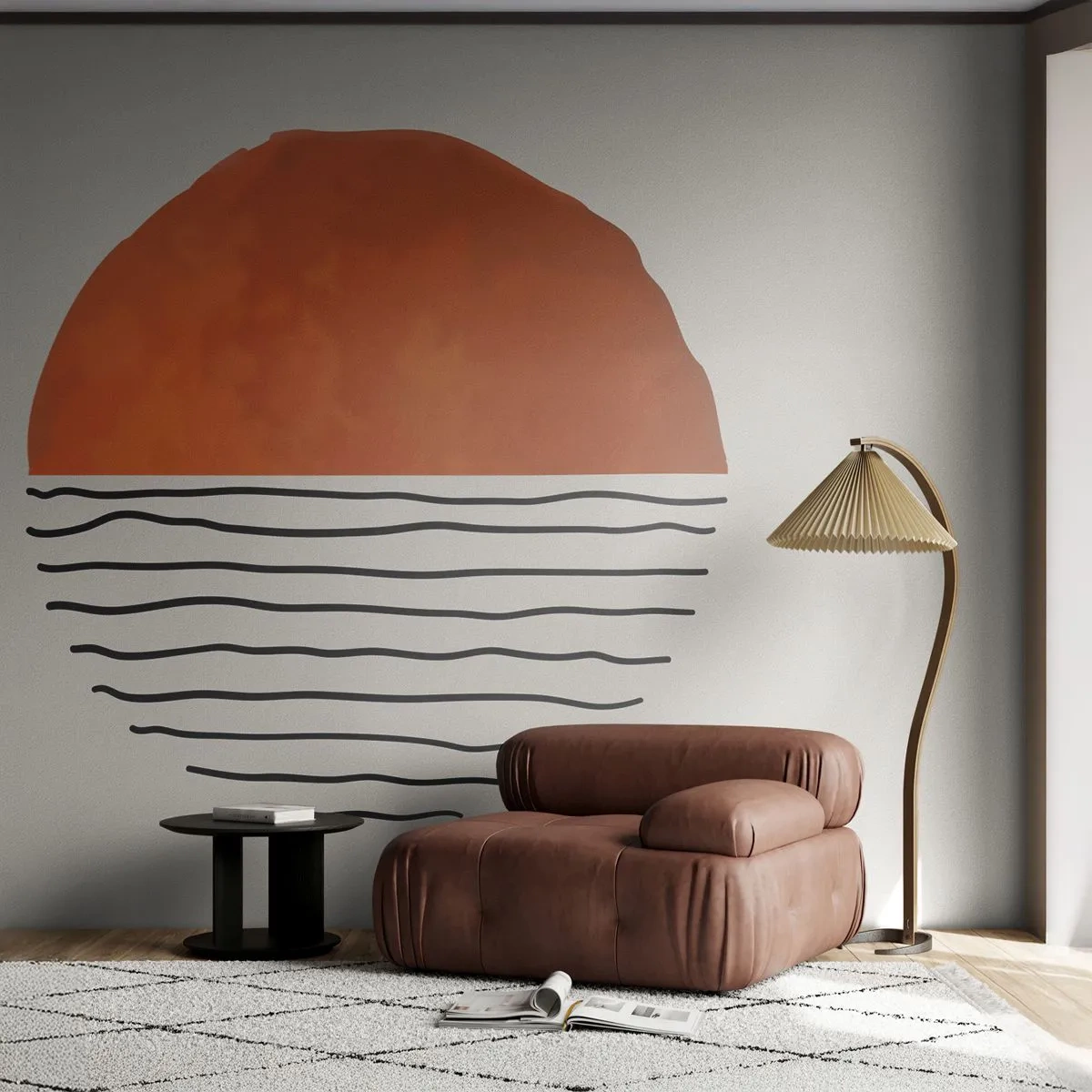 Fotomurali Premium Canvas - Atmosfera giapponese - Astrazione, Pezzo, Minimalismo - 200x140 cm