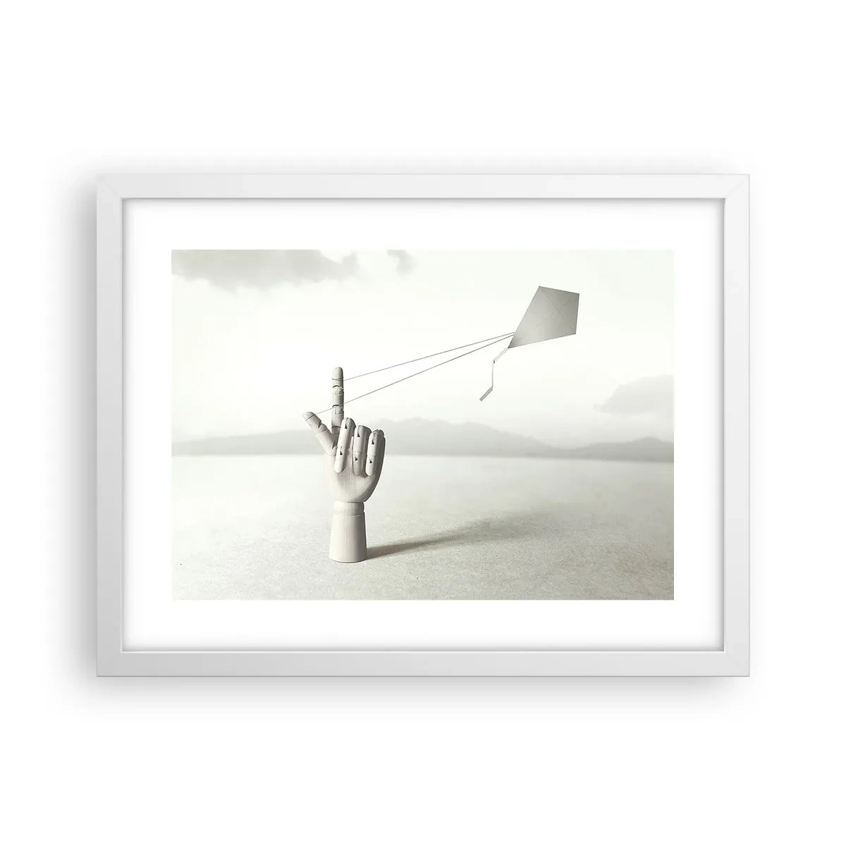 Poster in cornice bianca - Prova di forza - 40x30 cm