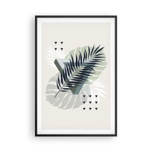 Poster in cornice nera - Natura e geometria: due ordini? - 61x91 cm