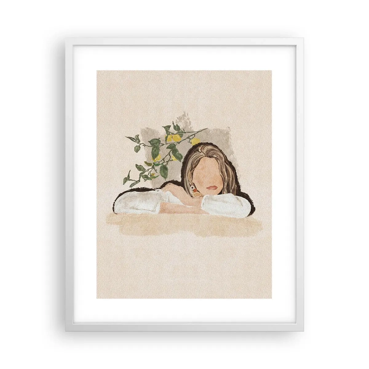 Poster in cornice bianca - Bellezza del sud - 40x50 cm