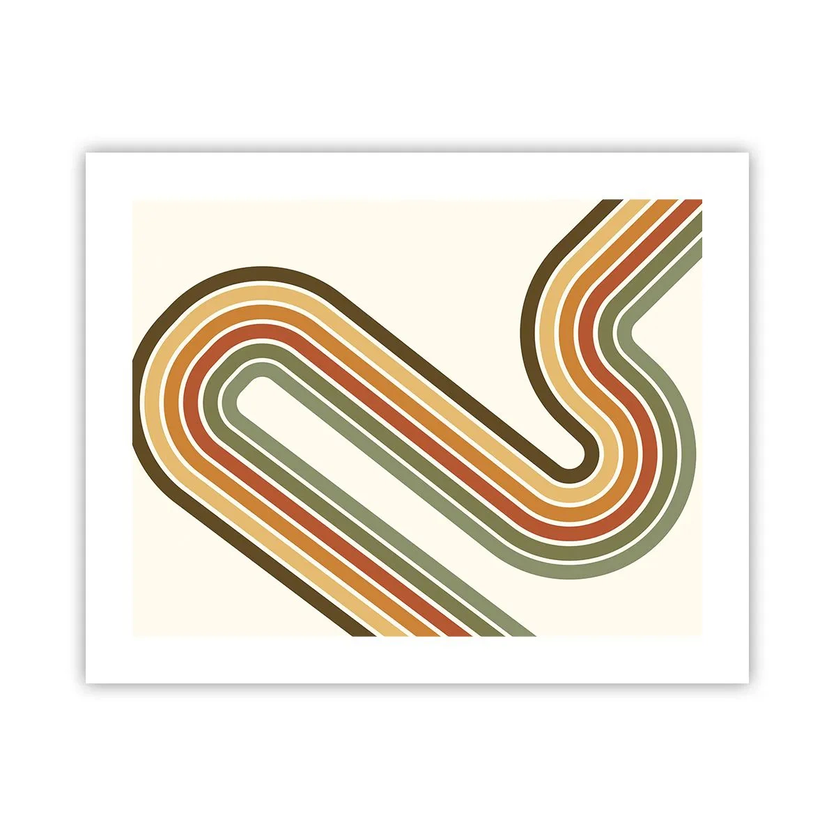 Poster - Zig zag fino alla meta - 50x40 cm