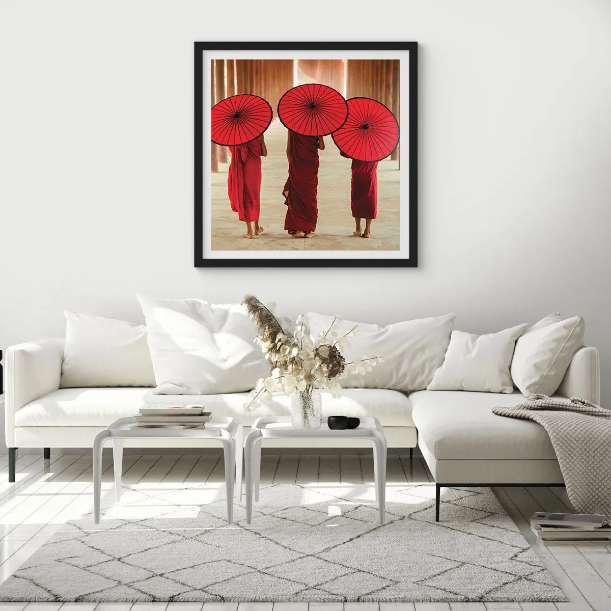 Poster in cornice nera - In cammino verso la Terra Pura - 40x40 cm