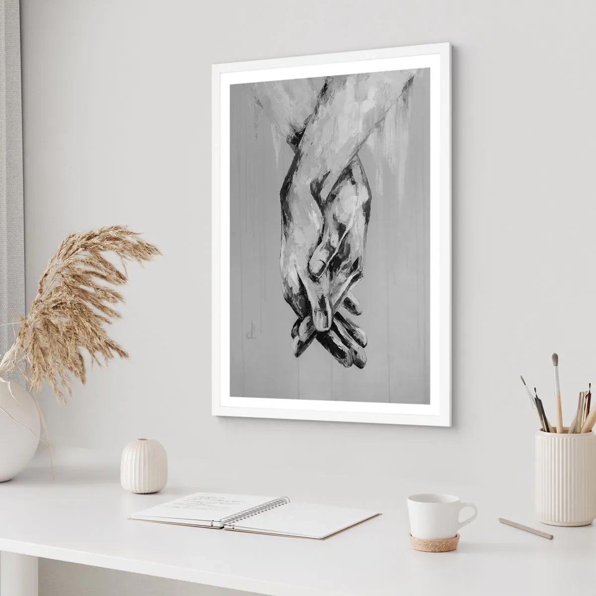 Poster in cornice bianca - Inizio... - 30x40 cm