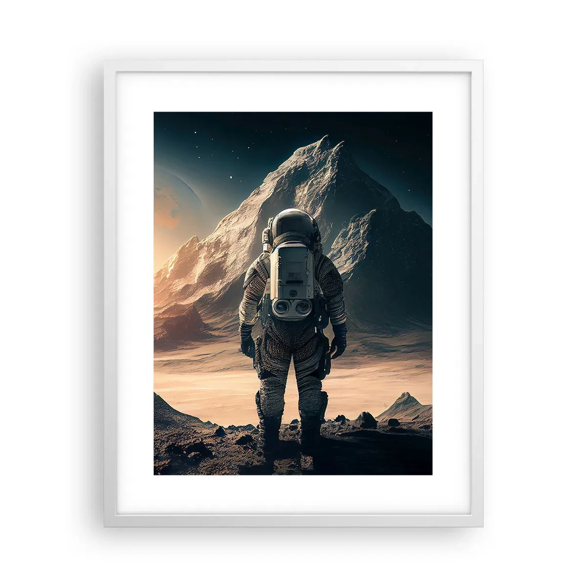 Poster in cornice bianca - Nuova sfida - 40x50 cm