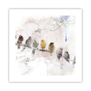 Poster - Incontro alato - 40x40 cm