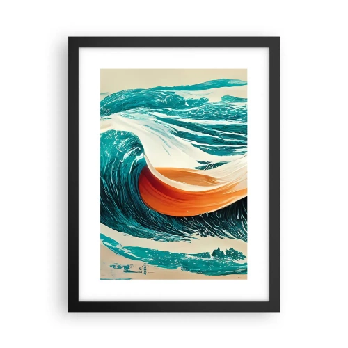 Poster in cornice nera - Il sogno del surfista - 30x40 cm