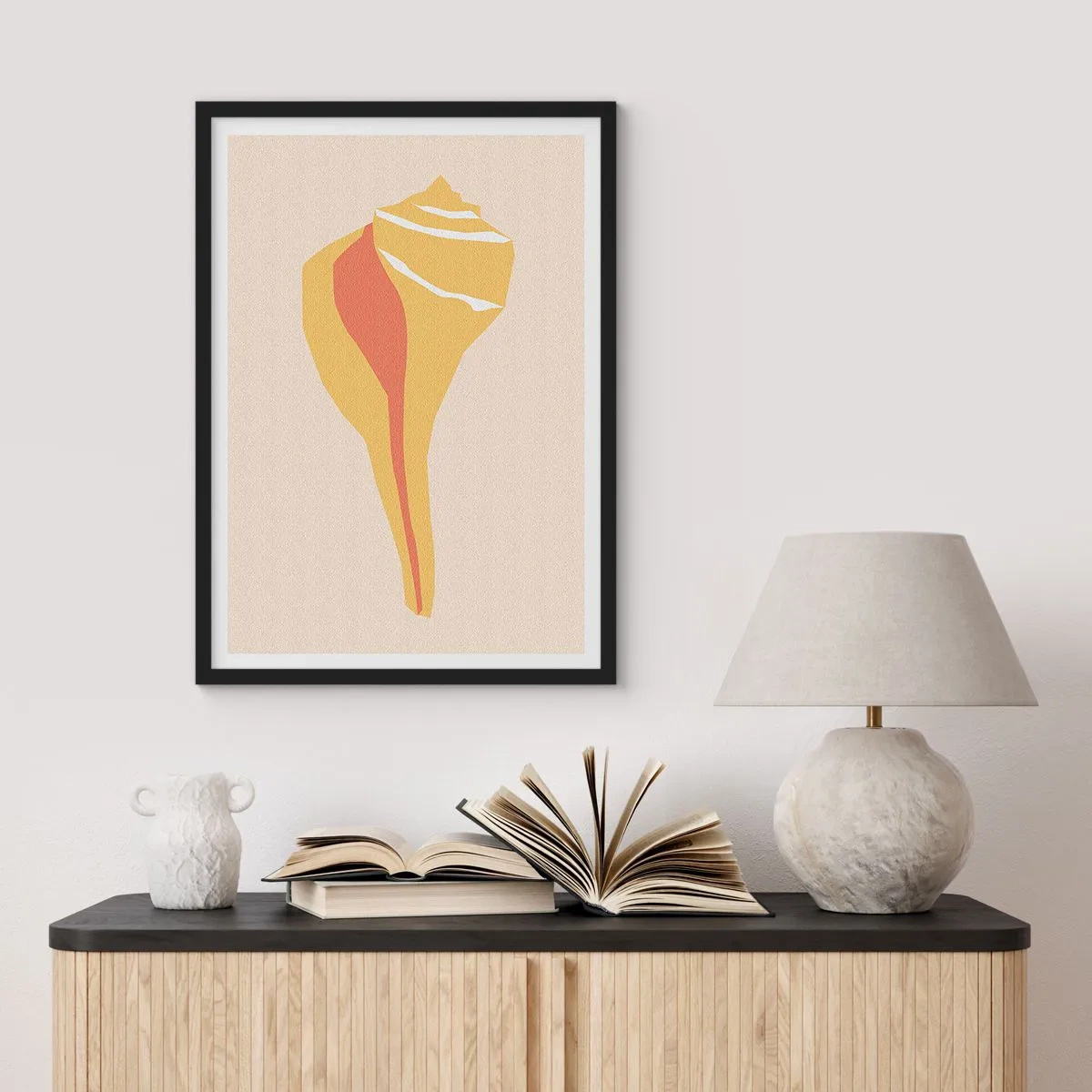 Poster in cornice nera - Astrazione organica: crescita - 61x91 cm