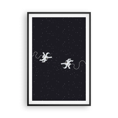 Poster in cornice nera - Danza cosmica - 61x91 cm